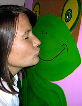 Der Frosch und Katrin R&uuml;ther