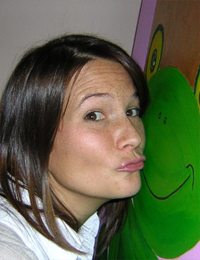Der Frosch und Katrin R&uuml;ther